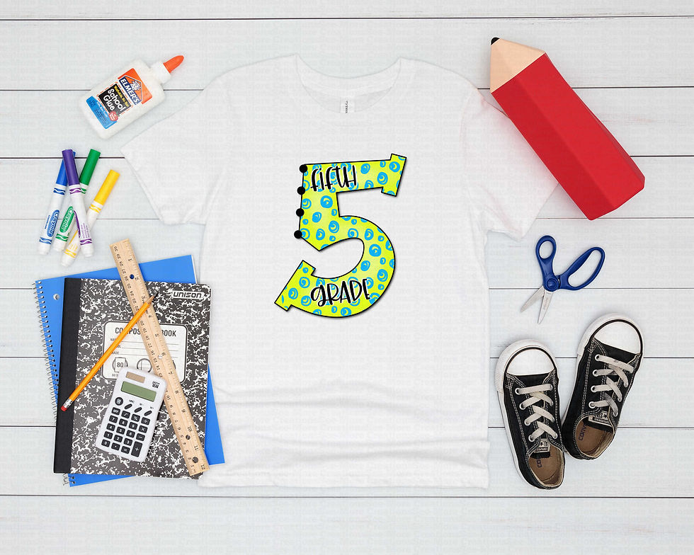 Thumbnail: Fifth Grade #2 Boys School Shirt