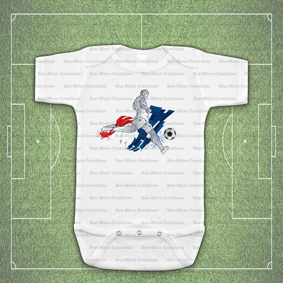 Thumbnail: Player Kicking Soccer Ball #4 Bib, Jumper & Shirt