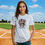 Thumbnail: Baseball Mimi #4 Women's Messy Bun Leopard Print Baseball Shirt