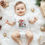 Thumbnail: My First Christmas #44 Boys Or Girls Snowman Glitter Print Christmas Bodysuit