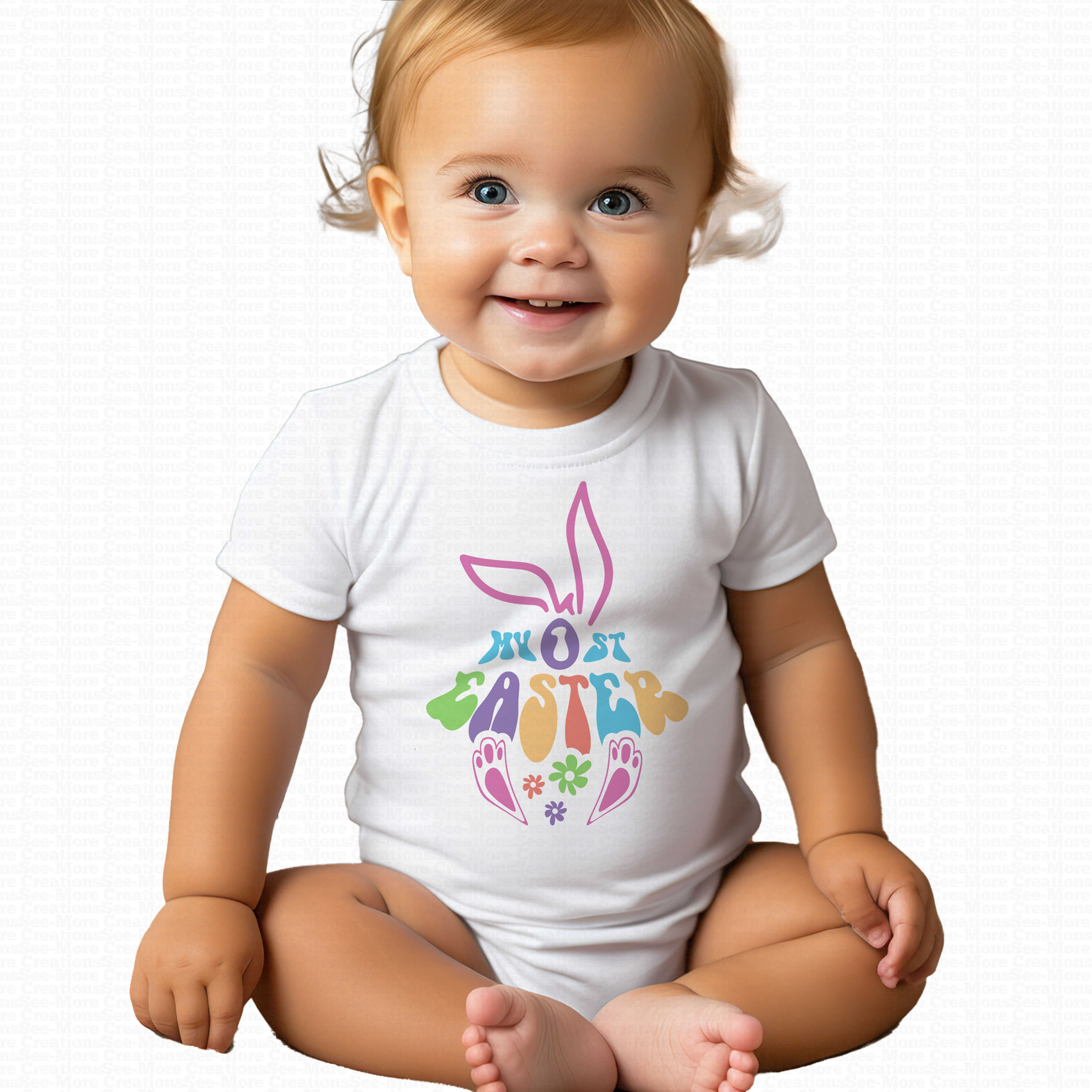 My First Easter #11 Girls Easter Bodysuit