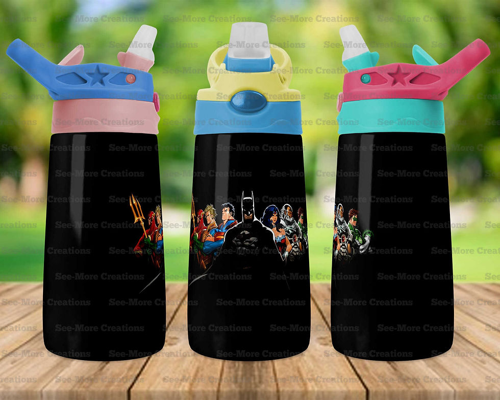 Hình thu nhỏ: Superheroes #6 Skinny, Sippy & Kids Tumblers