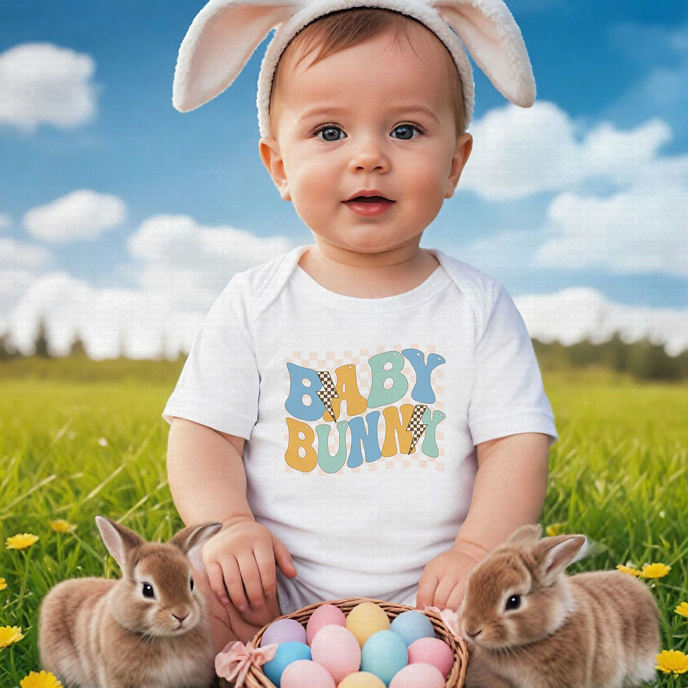 Miniatura: Baby Bunny #8 Boys Easter Bodysuit