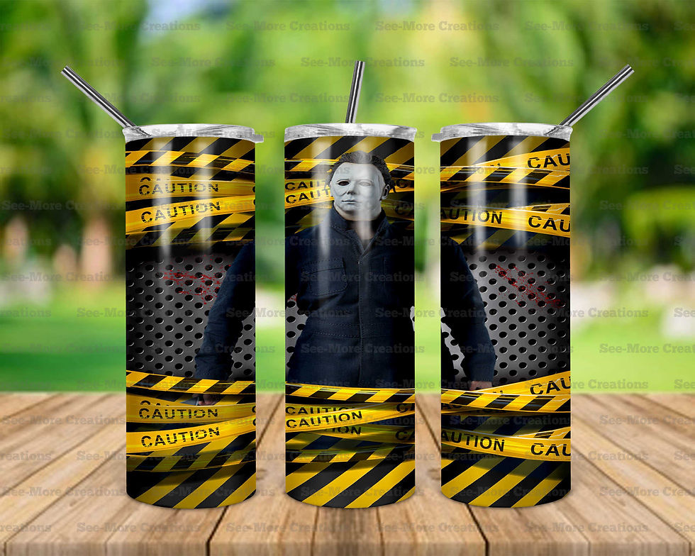 Michael Myers #28 Horror Movie Skinny & Kids Tumblers