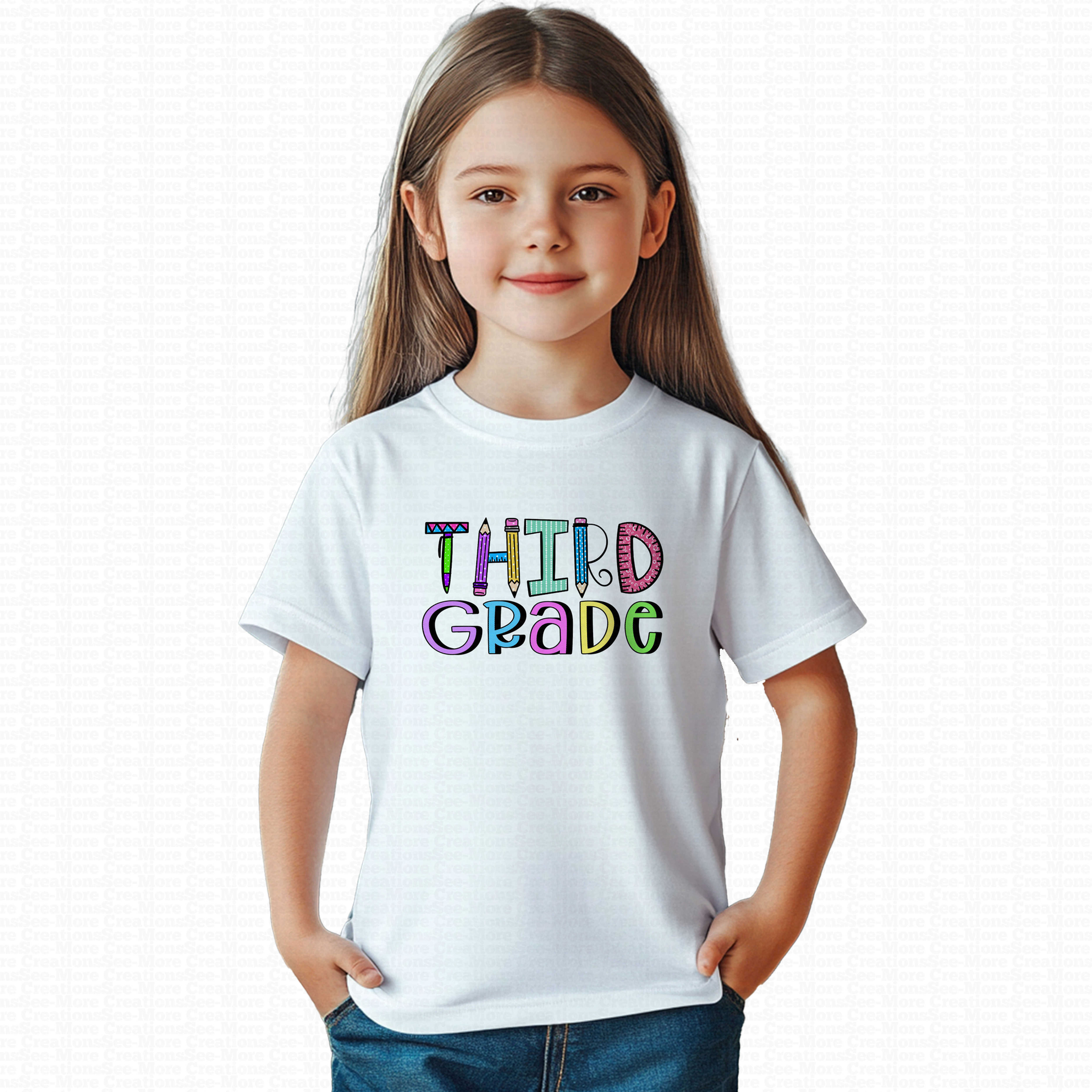 Third Grade #1 Girls School Shirt