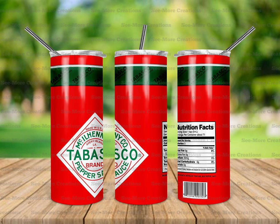 Tabasco Hot Sauce #1 Skinny Tumbler