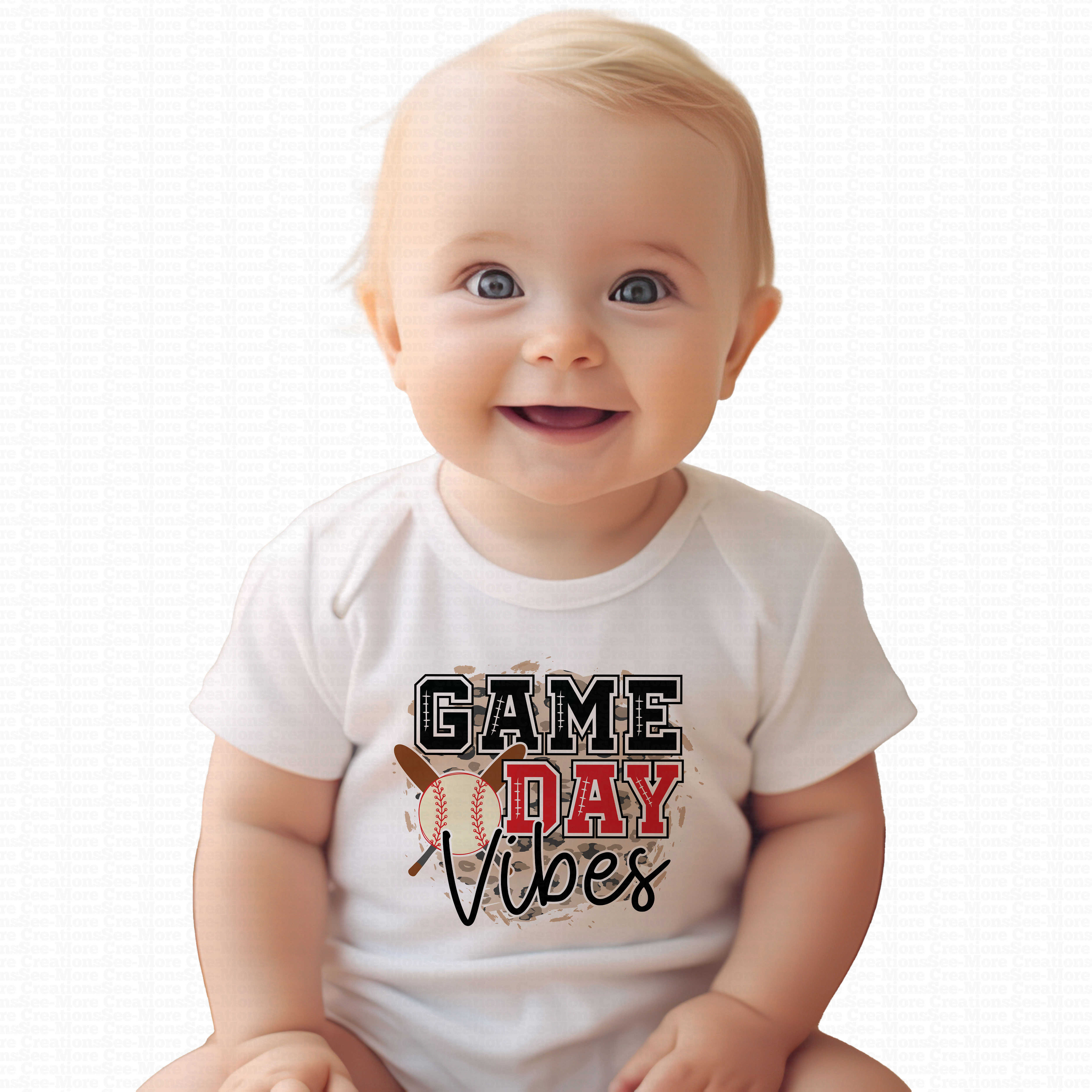 Game Day Vibes #3 Girls Baseball Bodysuit