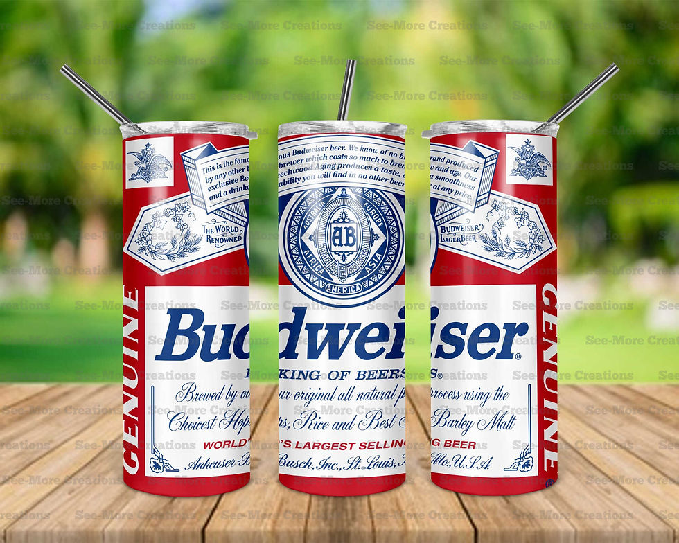 Budweiser #3 Skinny Tumblers