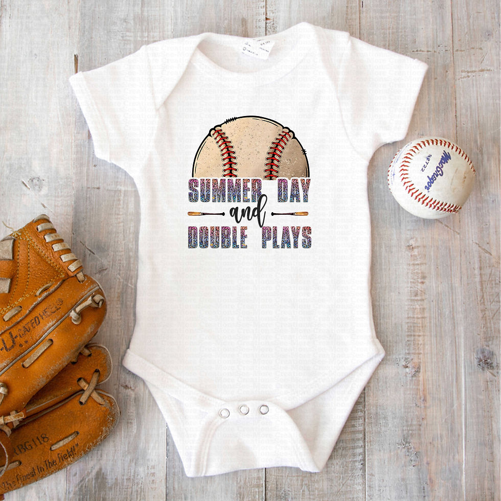 Миниатюра: Summer Days And Double Plays #1 Girls Colorful Leopard Print Baseball Bodysuit