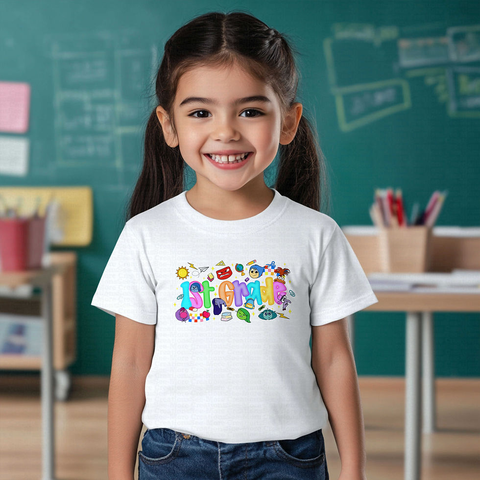 Thumbnail: First Grade #213 Boys Or Girls Inside Out Emotions School Shirt