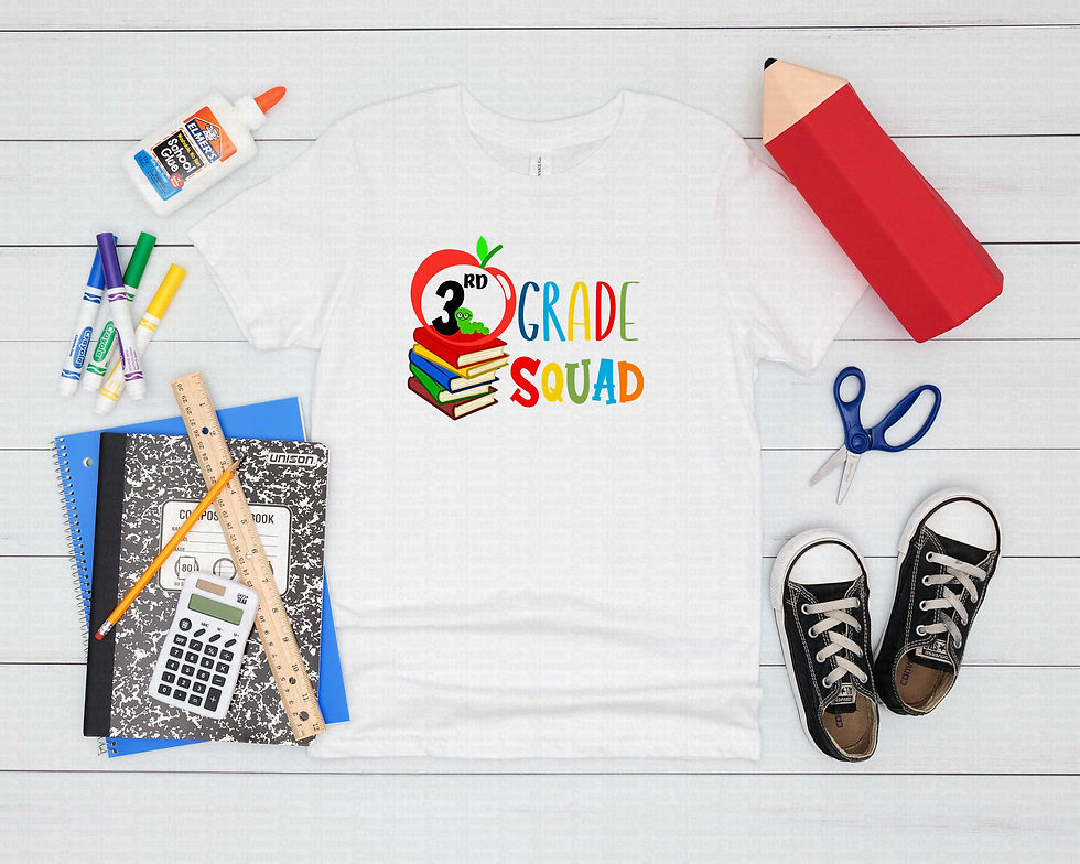 縮圖：Third Grade Squad #2 Girls School Shirt