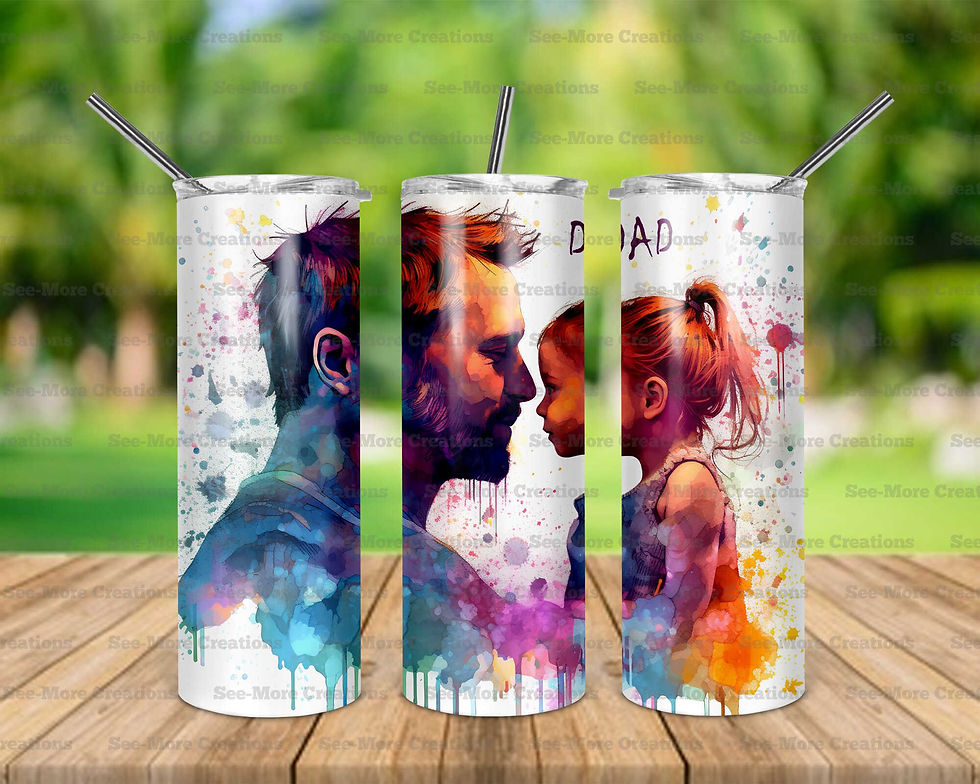 Father & Daughter #1 Skinny Tumbler