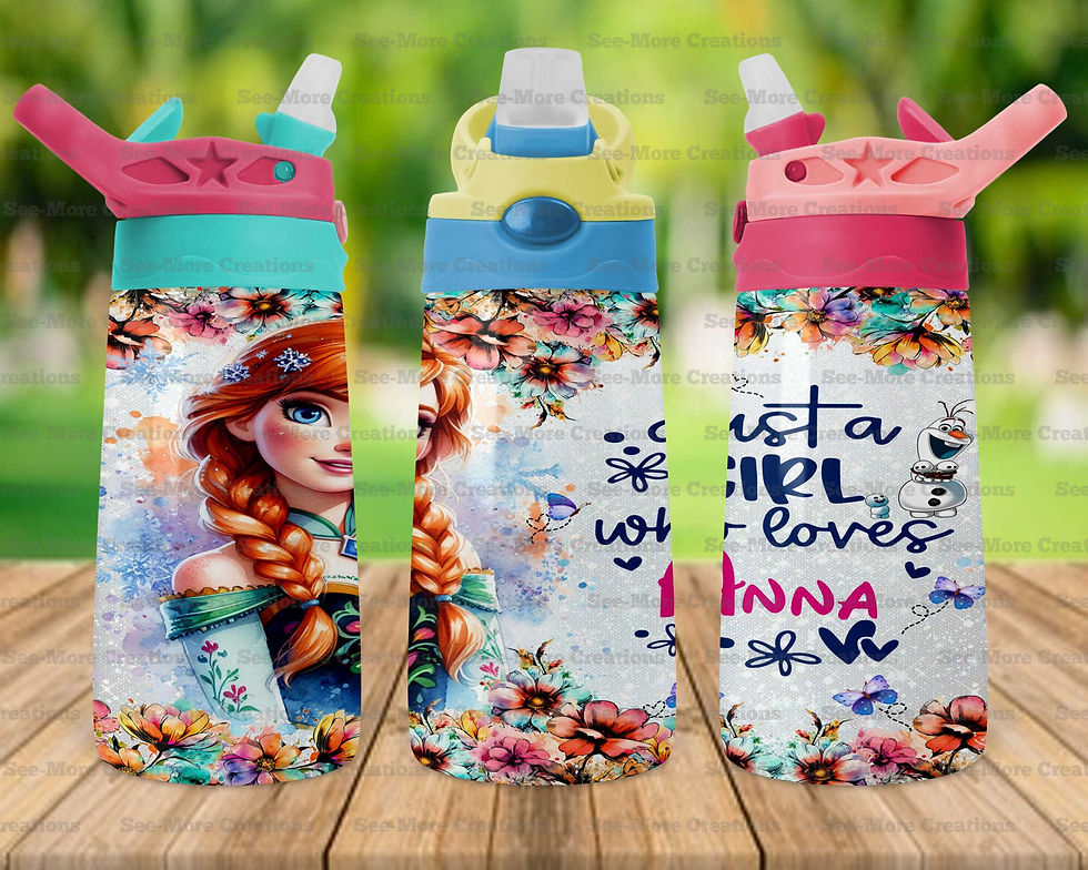 Miniature : Just A Girl Who Loves Anna #1 Skinny, Sippy & Kids Tumblers