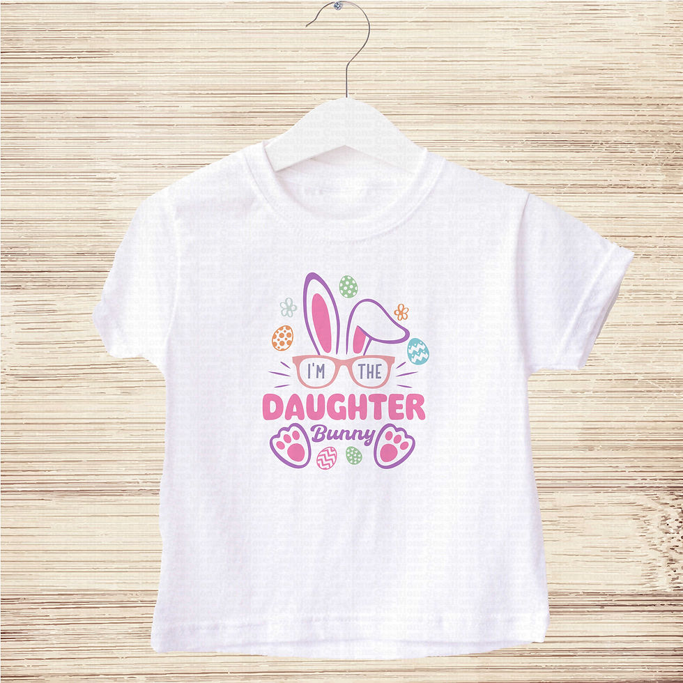 Thumbnail: I'm The Daughter Bunny #2 Girls Colorful Easter Toddler & Youth Shirt