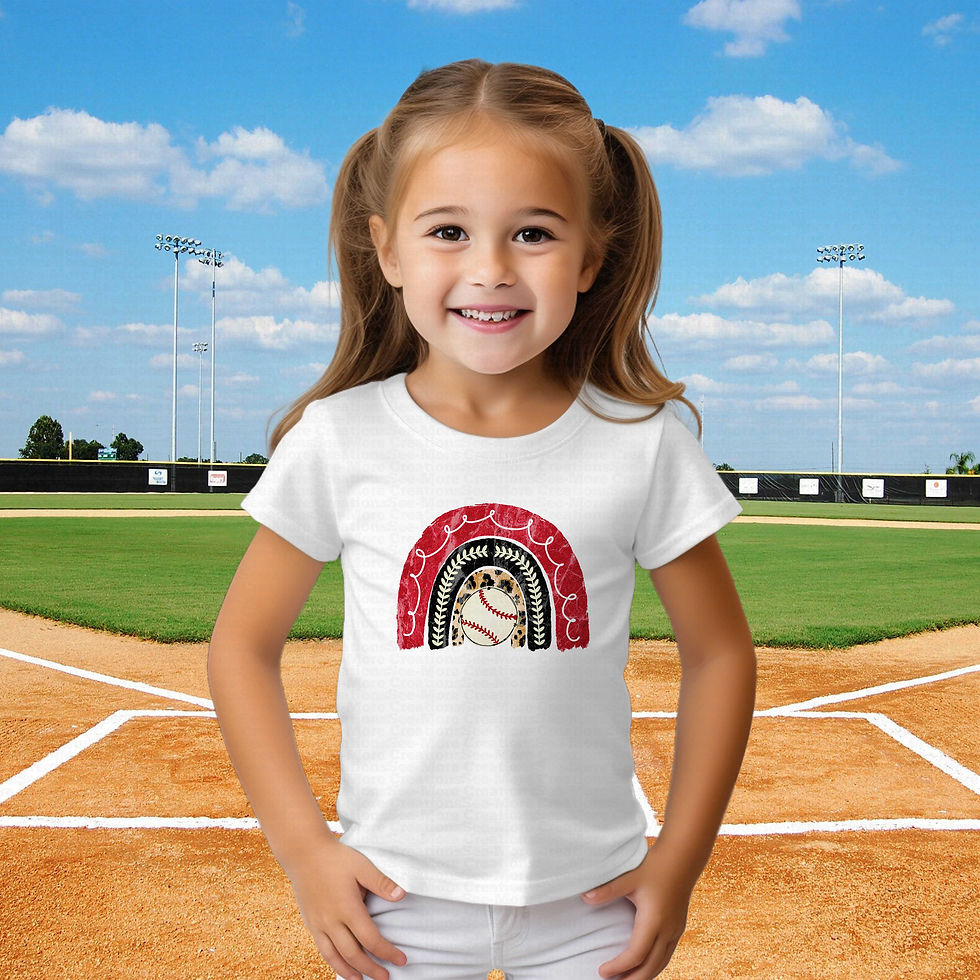 Thumbnail: Baseball Rainbow #2 Girls Baseball Shirt