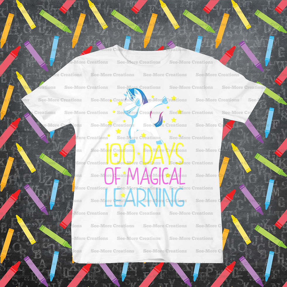 100 Days Of Magical Learning #3 Unicorn Shirt