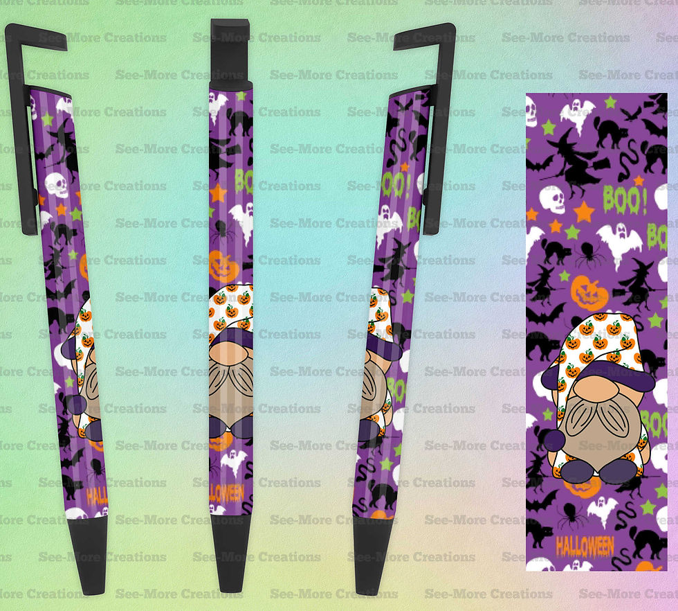 Gnome With A Pumpkins Night Cap #205 Halloween Pen