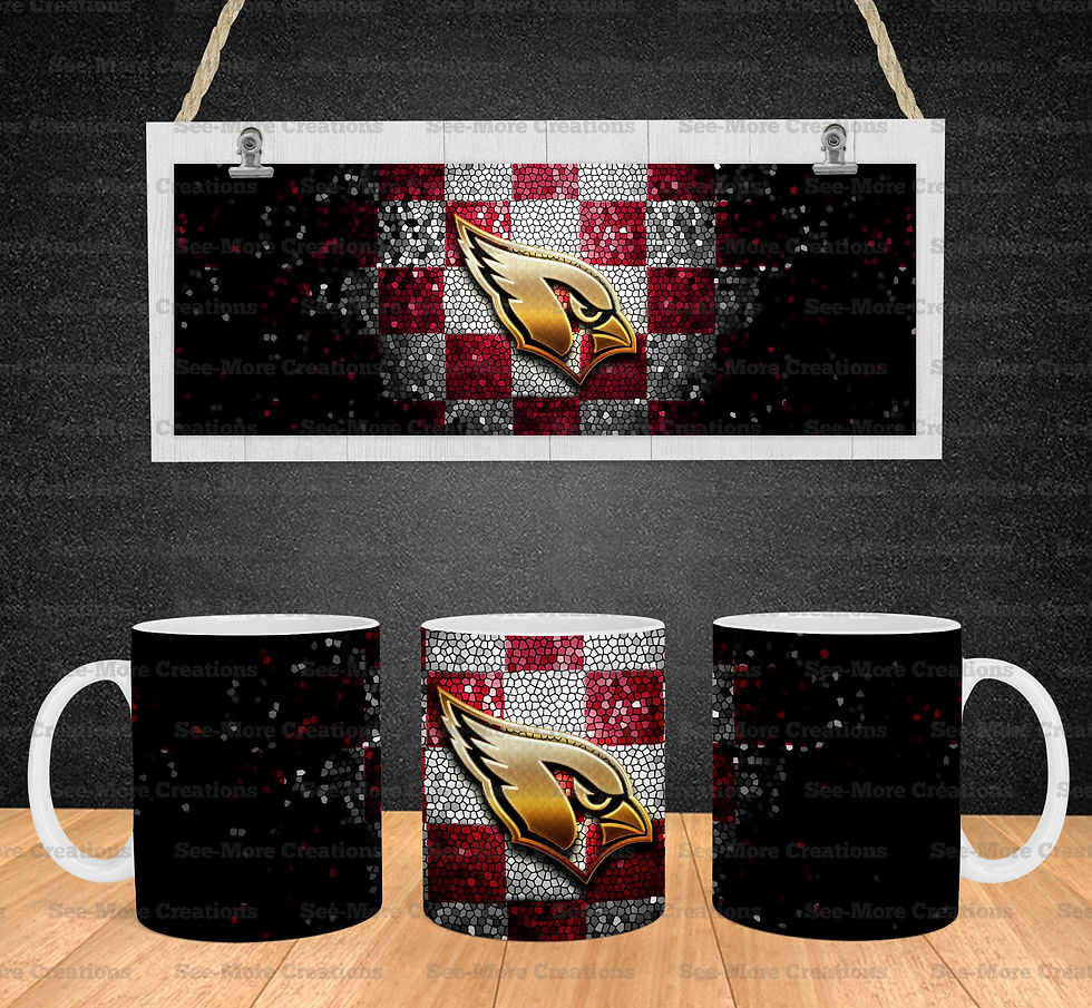 Arizona Cardinals #4 Diamond Sparkles Coffee Mug