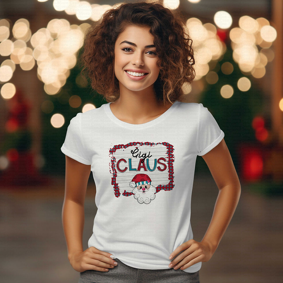 Miniatura: Gigi Claus #4 Cute Santa Women's Christmas Shirt