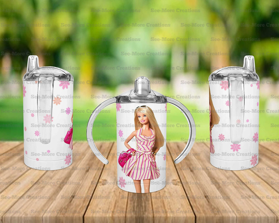Thumbnail: Barbie #1 Skinny, Sippy & Kids Tumblers