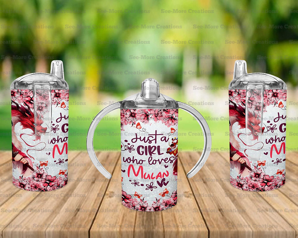 Thumbnail: Just A Girl Who Loves Mulan #1 Skinny, Sippy & Kids Tumblers