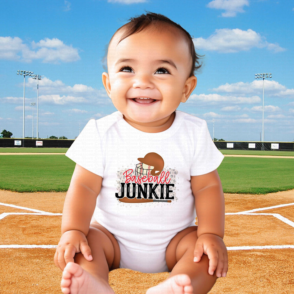 Thumbnail: Baseball Junkie #2 Boys Or Girls Baseball Bodysuit