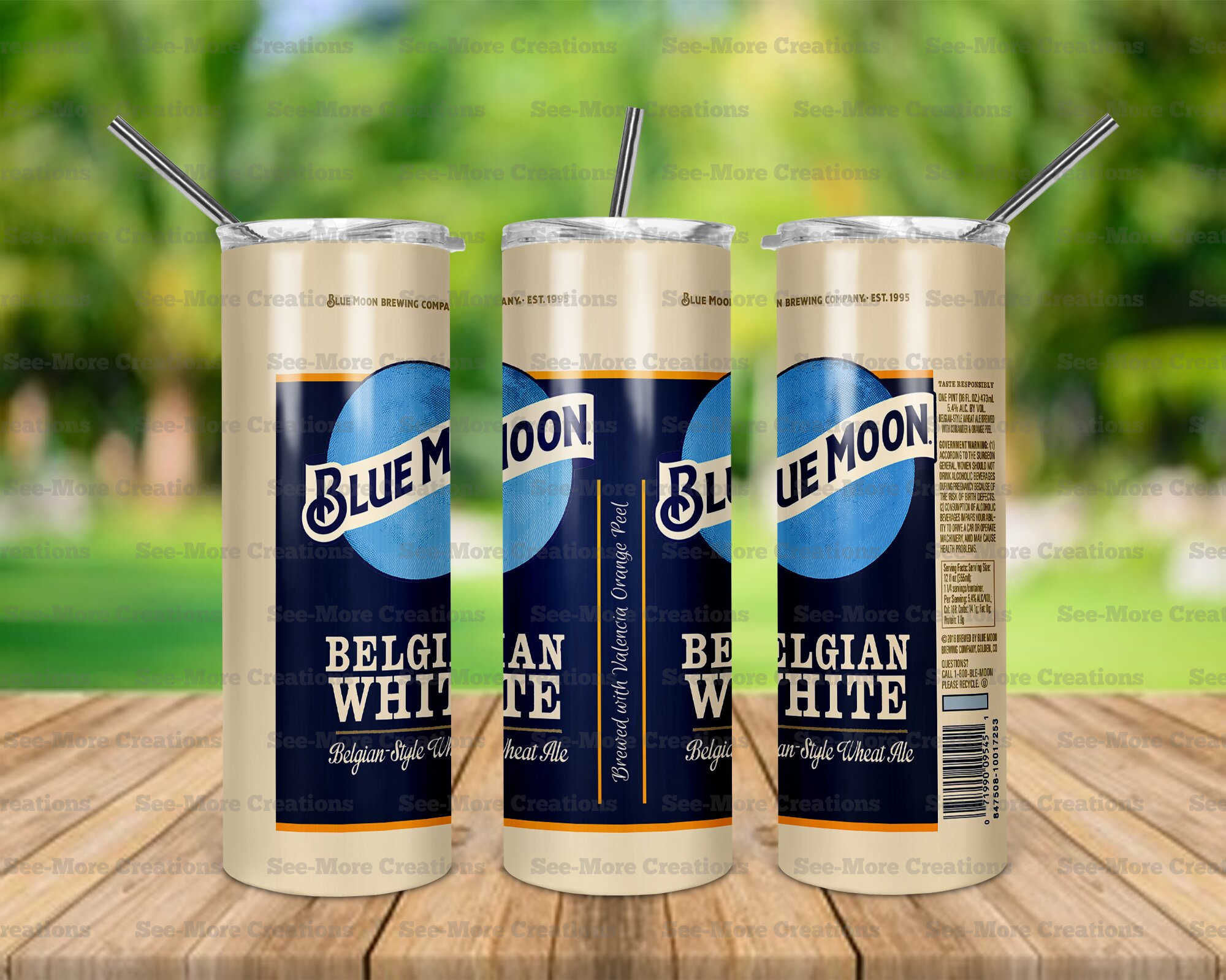 Blue Moon #2 Skinny Tumblers