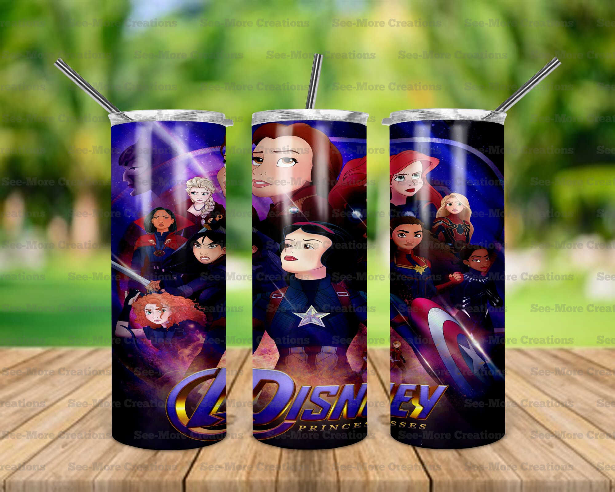 Princess Superheroes #5 Skinny, Sippy & Kids Tumblers