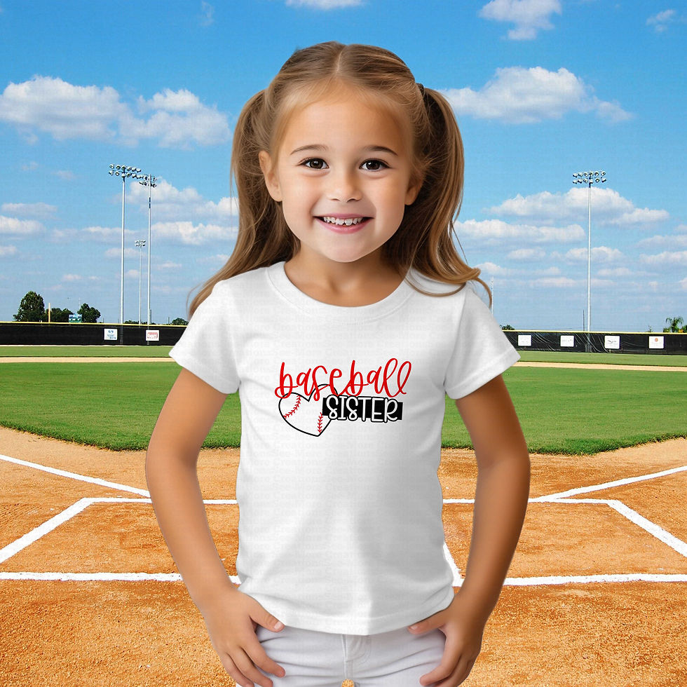 Thumbnail: Baseball Sister #6 Girls Baseball Shirt