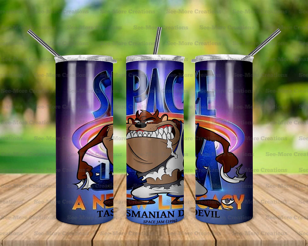 Taz #20 Space Jam Skinny, Sippy & Kids Tumblers