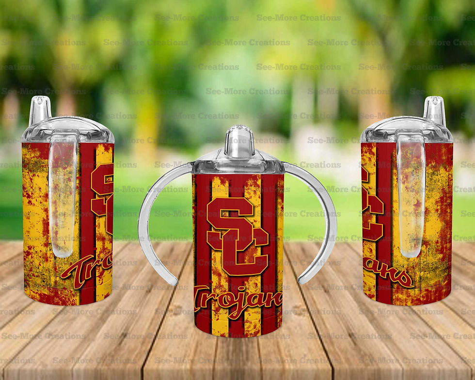Thumbnail: University Of Southern California Trojans #1 Skinny, Sippy & Kids Tumblers