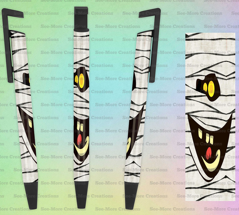 Mummy Face #119 Halloween Pen