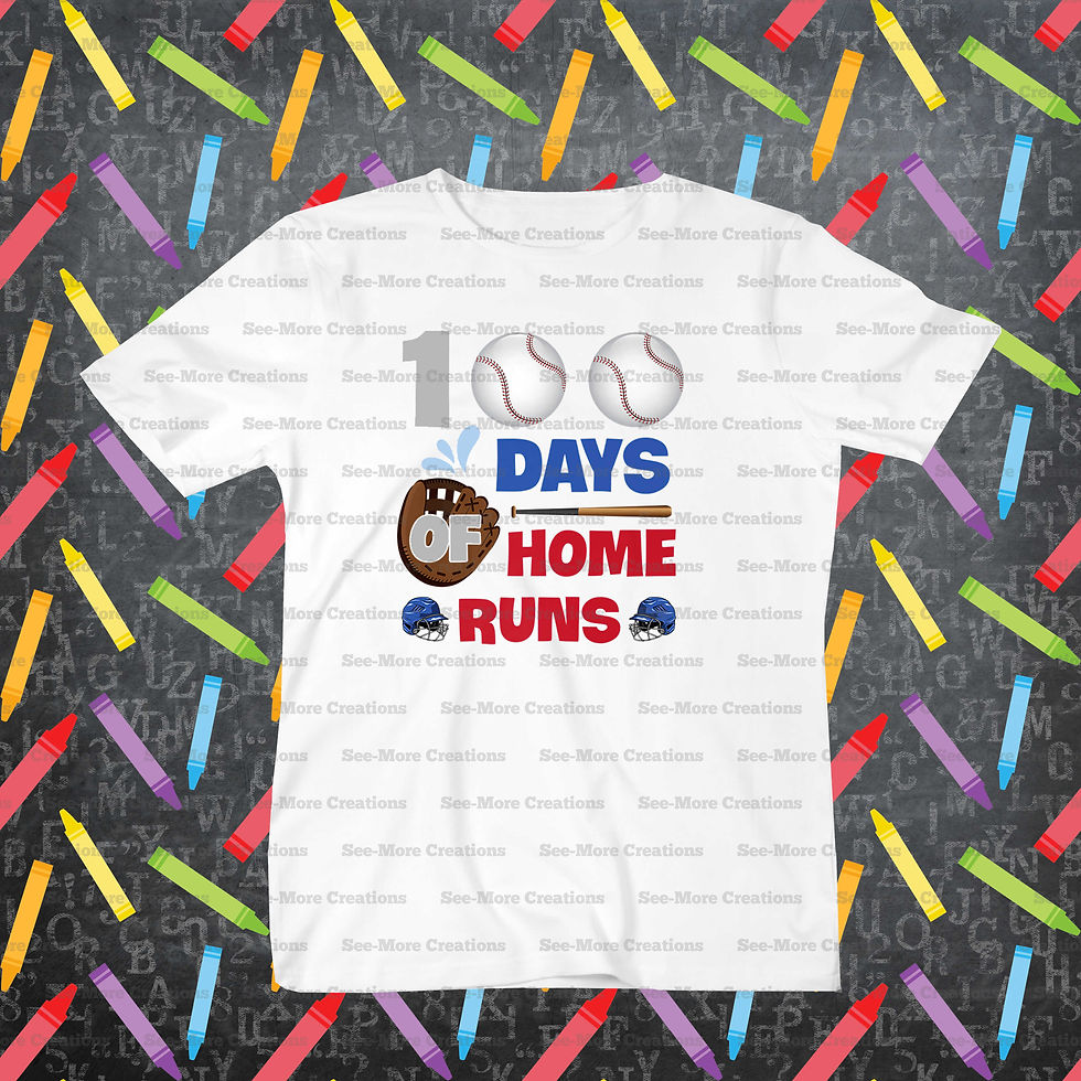100 Days Of Home Runs #3 Baseball Shirt