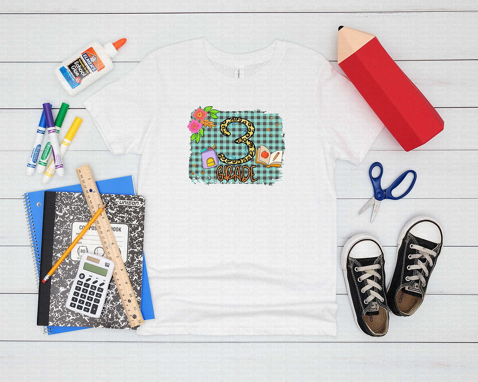 Miniatyrbild: Third Grade #5 Girls School Shirt