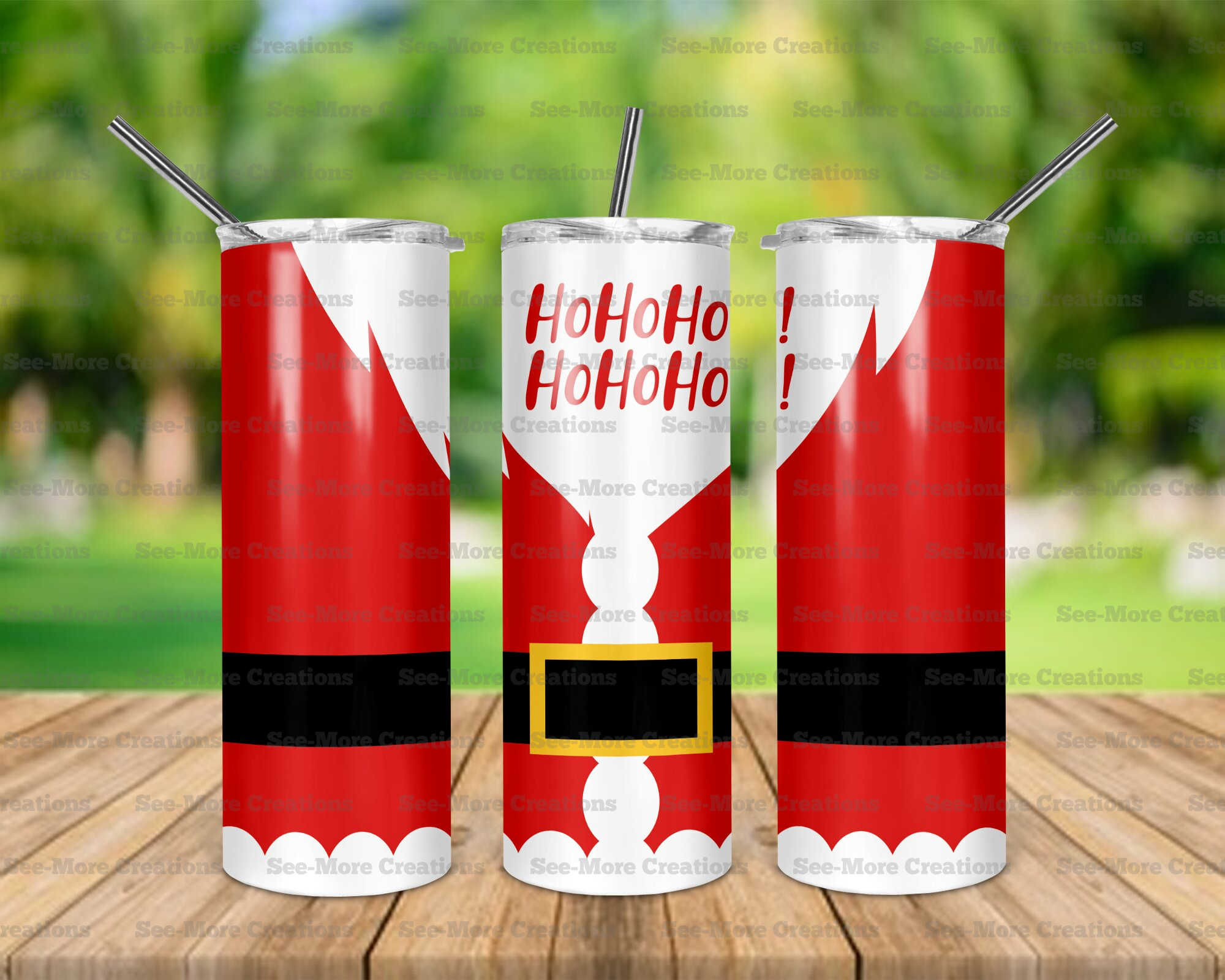 Ho Ho Ho #6 Santa Suit Skinny Tumbler