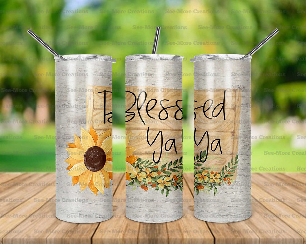 Blessed Yaya #1 Skinny Tumbler