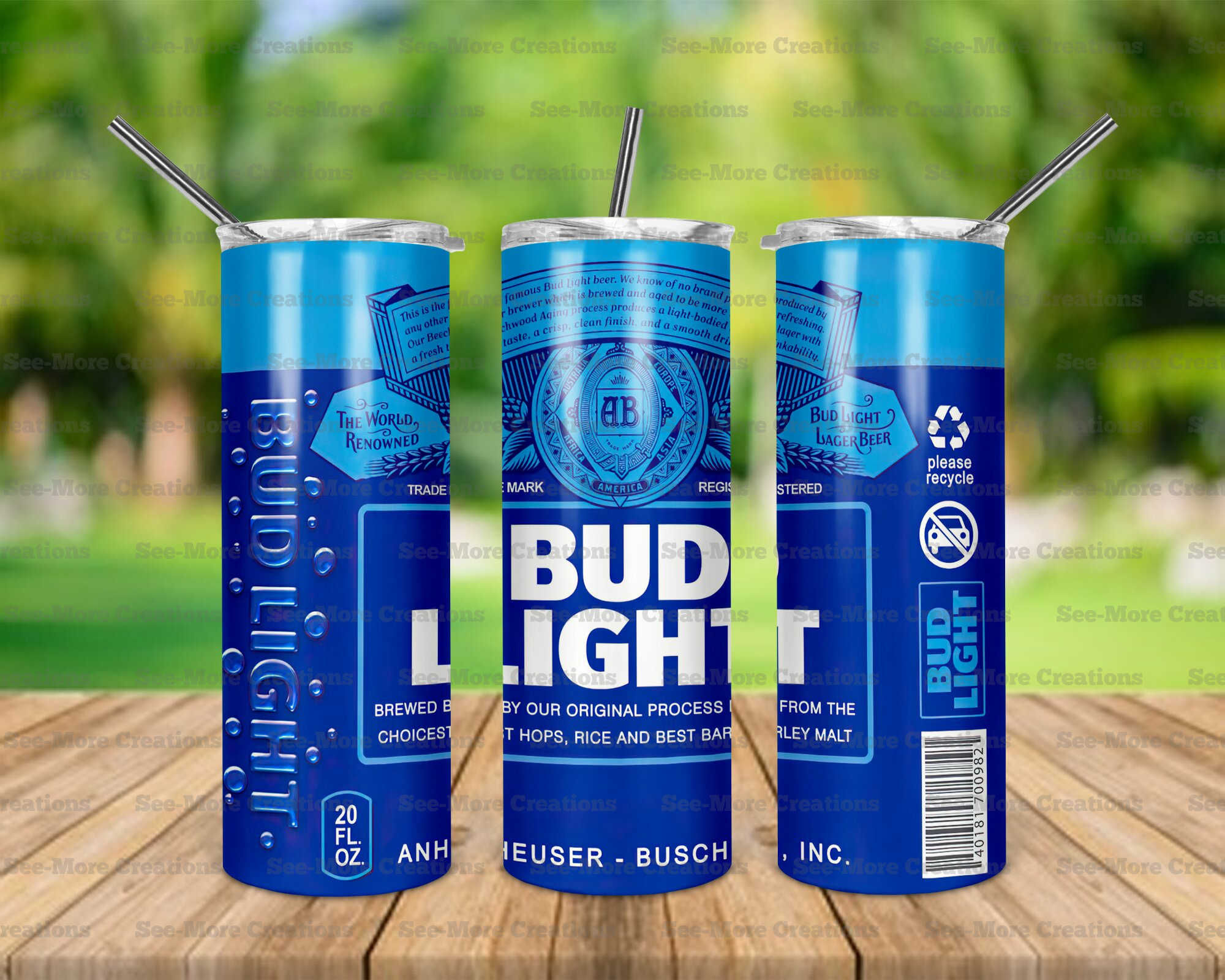 Bud Light #2 Skinny Tumbler