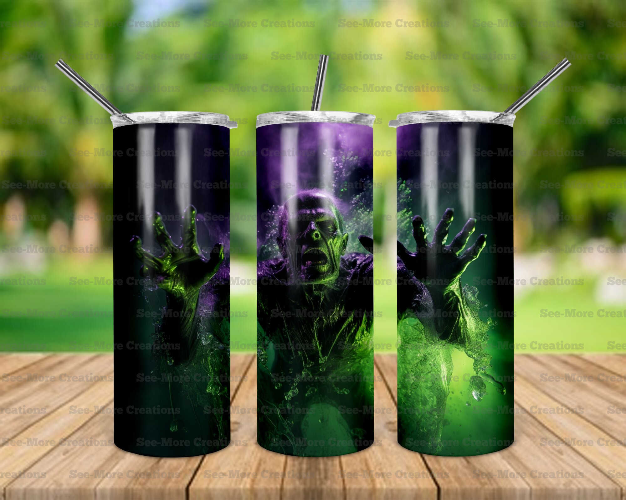 Frankenstein #3 Under Water Skinny Tumbler