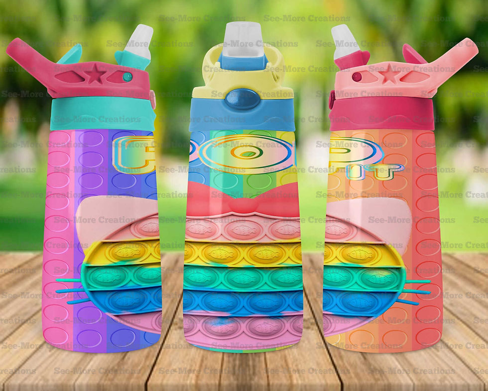 Thumbnail: Pop It! #16 Kitty With A Bow Skinny & Kids Tumblers