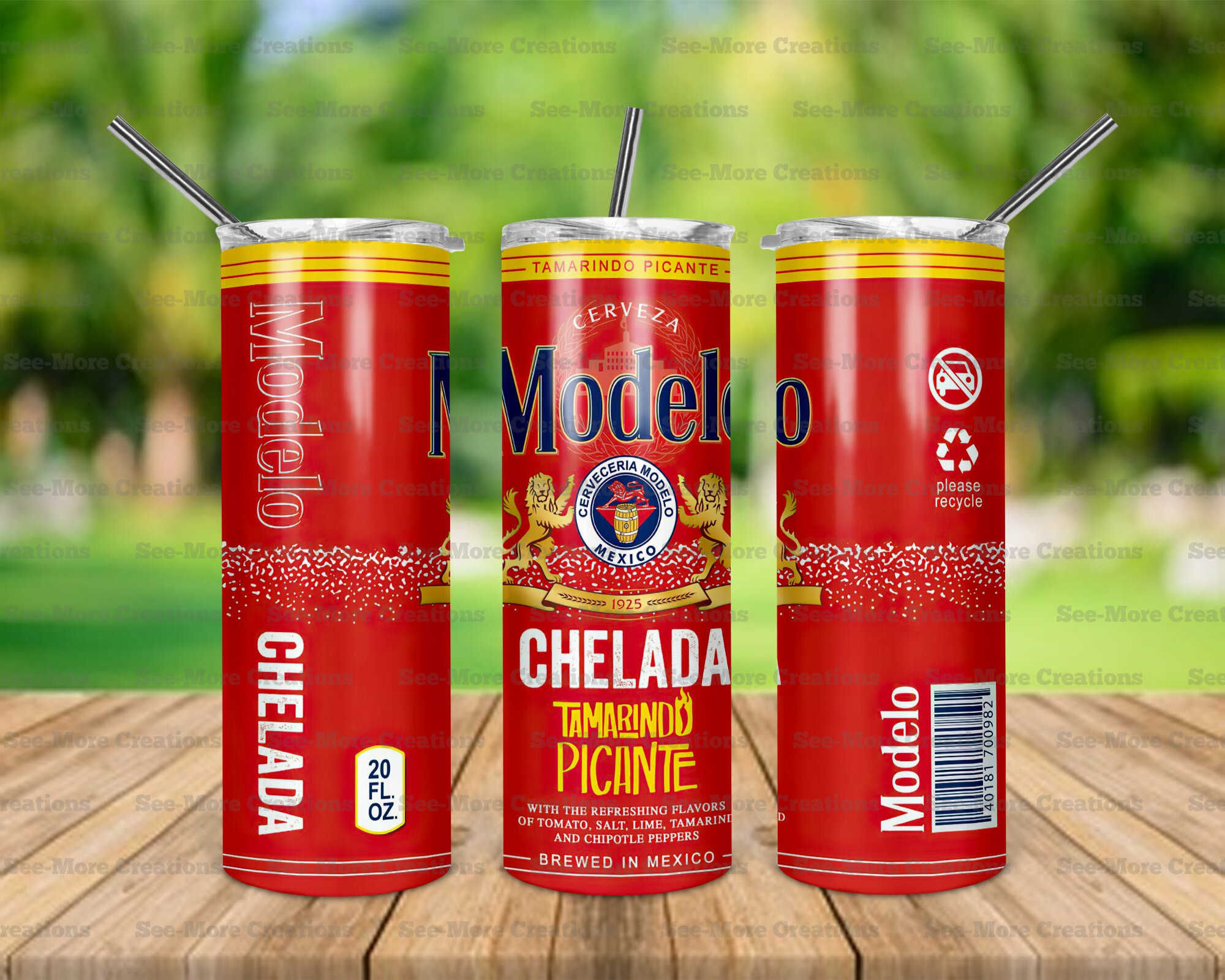 Modelo Chelada #1 Skinny Tumbler