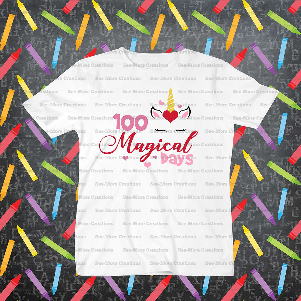 100 Magical Days #3 Unicorn Shirt