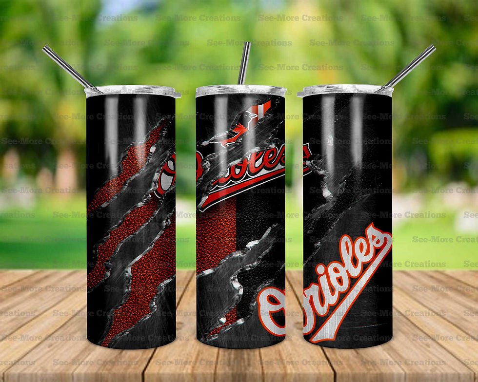 Baltimore Orioles #1 Skinny, Sippy & Kids Tumblers