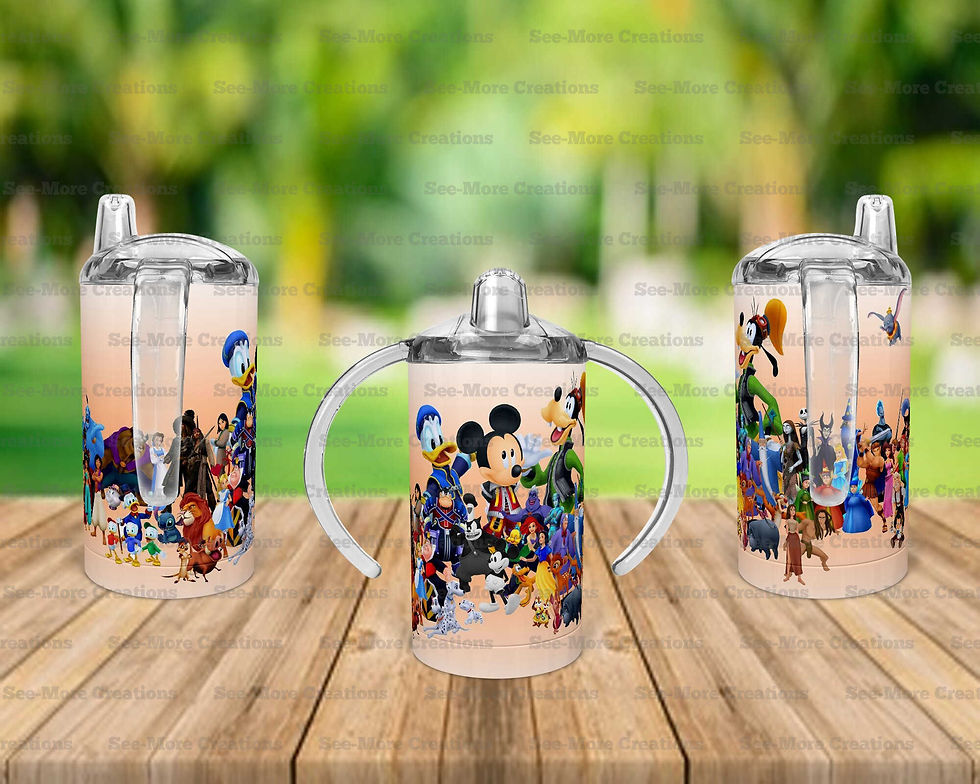 Thumbnail: Disney Characters #3 Skinny, Sippy & Kids Tumblers