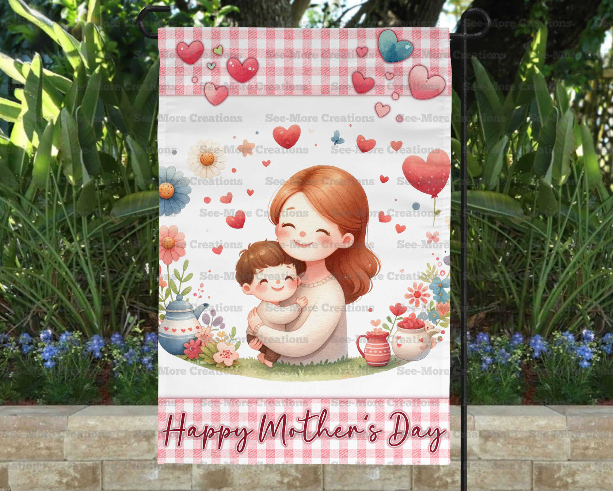 Happy Mother's Day #5 Mom & Child Garden Flag