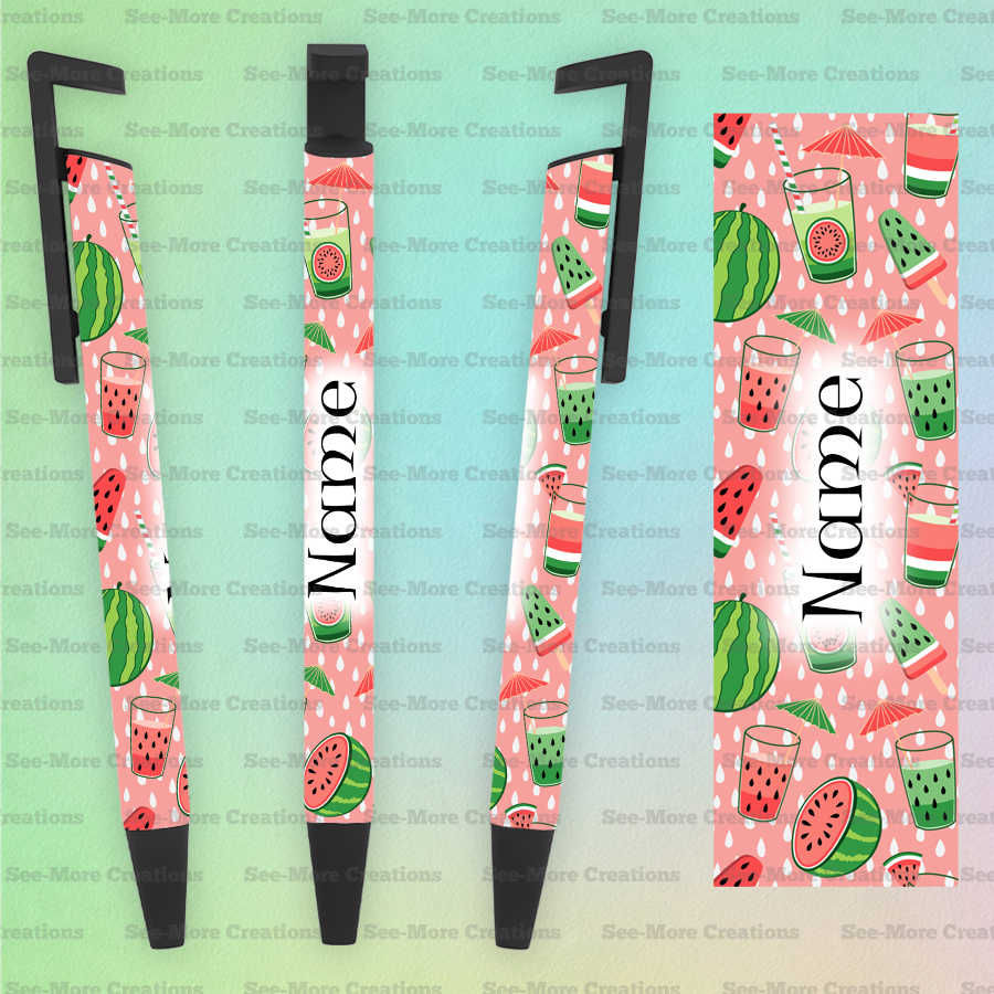 Μικρογραφία: Watermelon #1 Personalize With Name Pink Pen