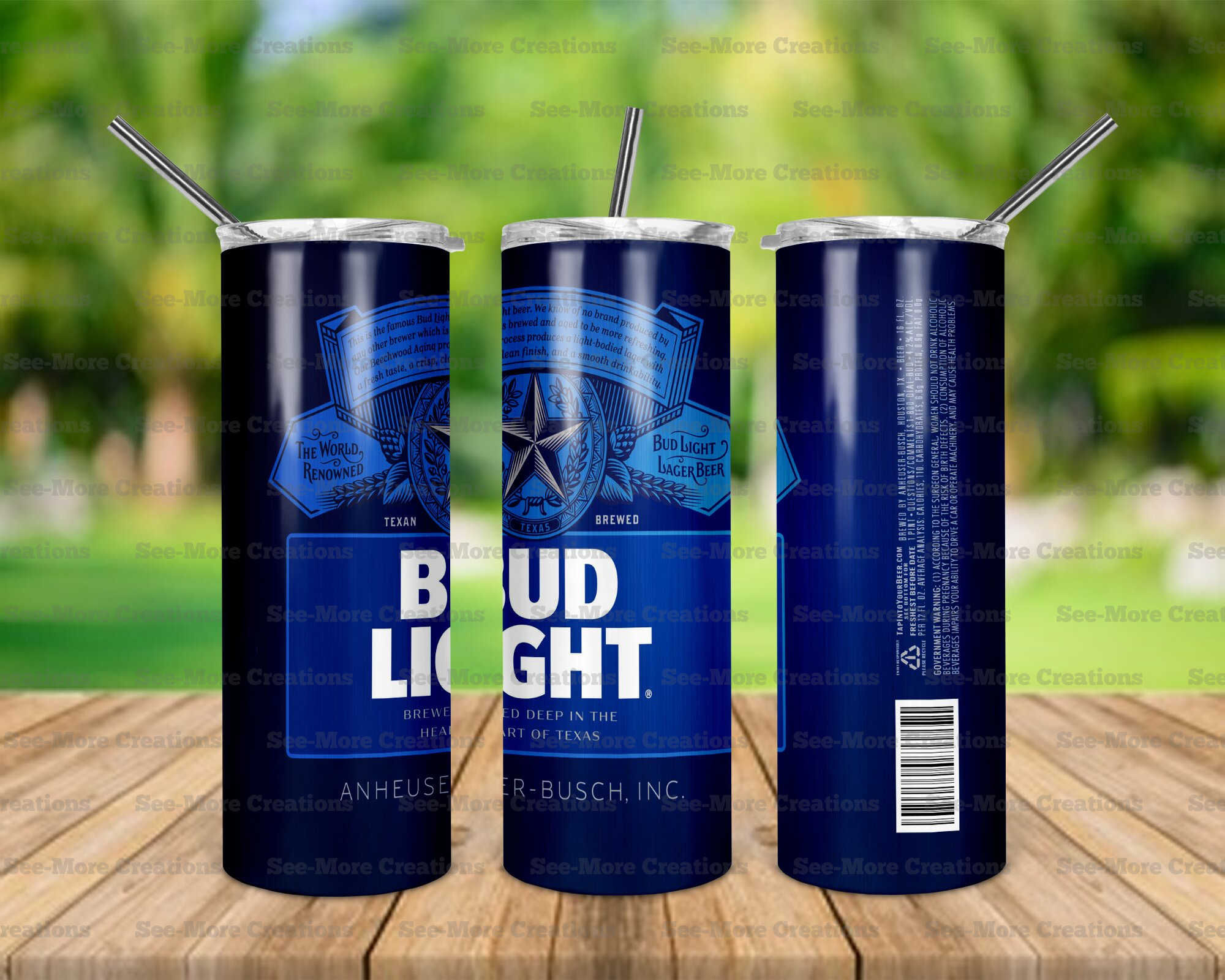 Bud Light #1 Skinny Tumbler