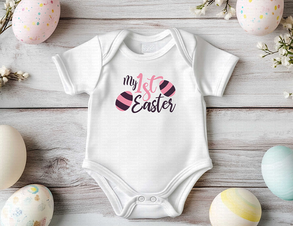 Thumbnail: My First Easter #24 Girls Easter Bodysuit