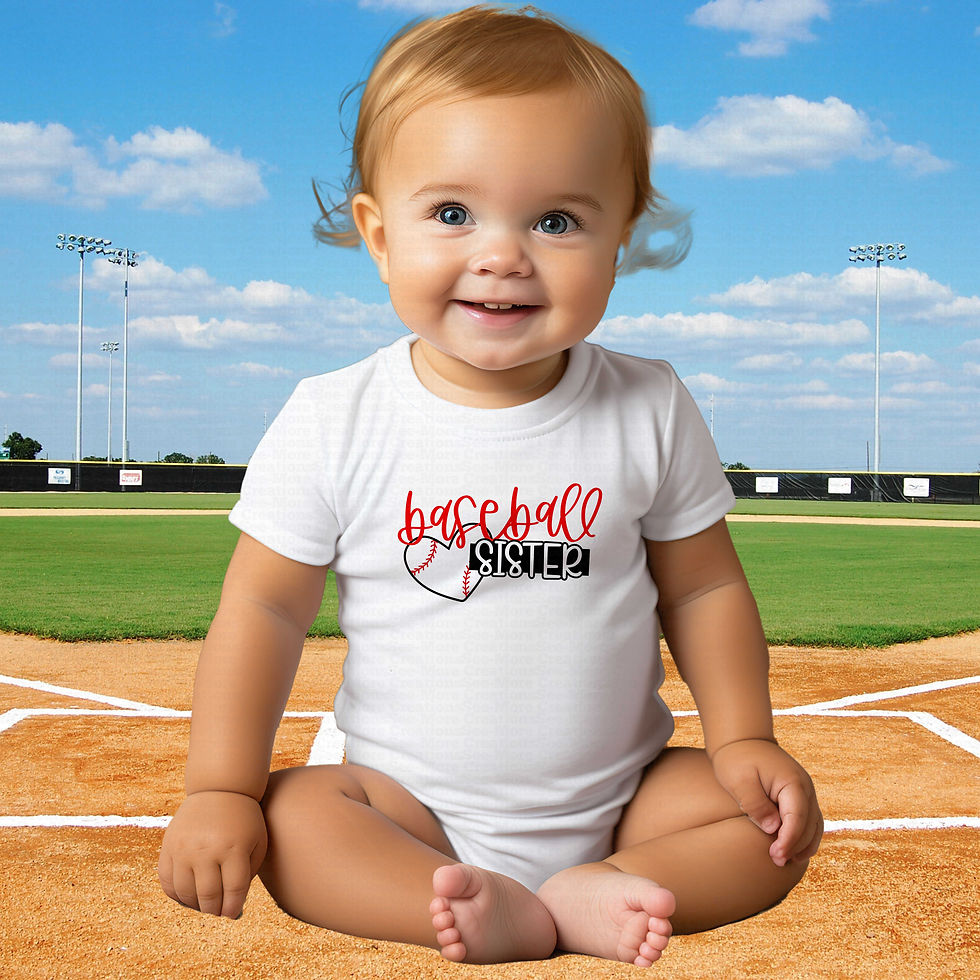 Hình thu nhỏ: Baseball Sister #6 Girls Baseball Bodysuit