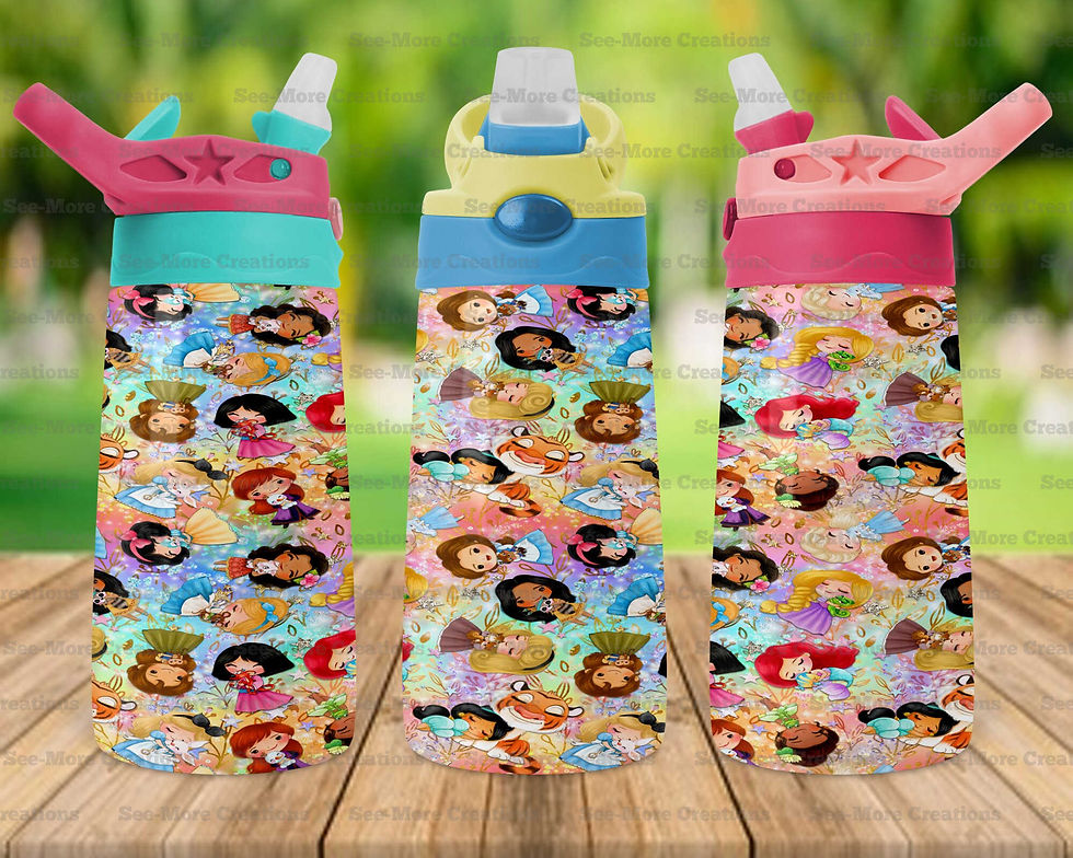 Thumbnail: Princesses #1 Skinny, Sippy & Kids Tumblers