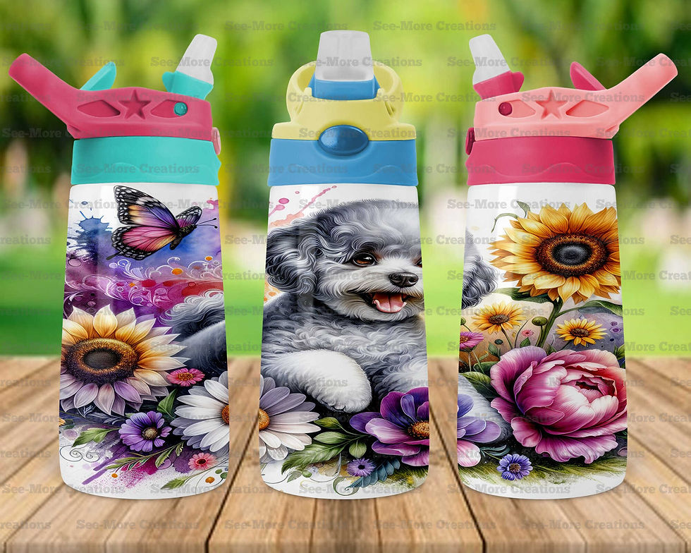 Thumbnail: Bichon Frise #2 Skinny & Kids Tumblers